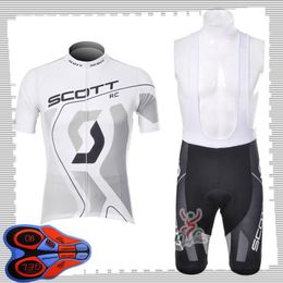 SCOTT team Cycling Short Sleeves jersey (bib) shorts sets Mens Summer Breathable Road bicycle clothing MTB bike Outfits Sports Uniform Y210414222