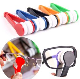 Brush Multiful Colours Mini Two-side Glasses Microfiber Cleaner Eyeglass Screen Rub Spectacles Clean Wipe Sunglasses Tools