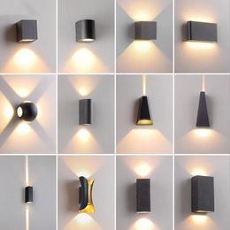 Wall Lamp LED Stylish Design Waterproof Indoor Outdoor Decor Sconce Light Staircase Bedside Courtyard Lighting