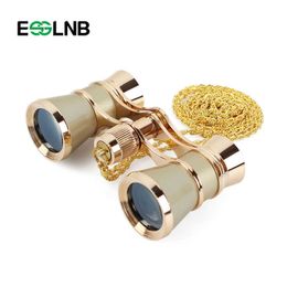 Telescope Binoculars 3 x 25 Classic Foldab Opera Glasses Binoculars Metal Body With Chain Optical ns Theater Tescope Retro Design Women Gifts HKD230627