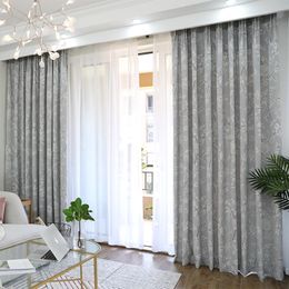 Chicity Jacquard Fabric Curtains For Living Room Blackout Curtain Kitchen And Bedroom Drapes Ready Made Customised &