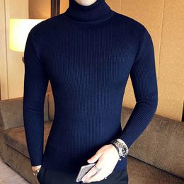 turtleneck sweater Winter Jumper Thick Warm Turtleneck Sweaters Wool Sweater Men Brand Clothing Knitted Cashmere Pullover Men Y0907