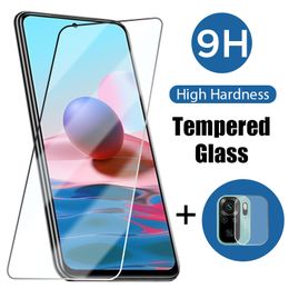 Cell Phone Screen Protectors 2in1 Full Cover Glass For Xiaomi Redmi Note 10 Pro Glass For Redmi Note 9 Pro 5G 9 Pro