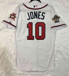 Men Women kids CHIPPER JONES ON FIELD JERSEY Embroidery New Baseball Jerseys