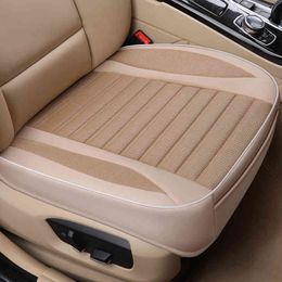 Flax Cover Breathable Auto Cushion Protector Front Automobile Seat Pad Mat Car Styling Interior Accessories