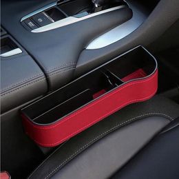 seat catch UK - Car Organizer PU Leather Catch Catcher Box Caddy Seat Slit Gap Pocket Storage Glove Slot