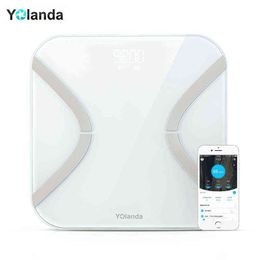 Yolanda CS20E Digital Weight Scale Bathroom Body Fat Scale Household Electronic Floor Scales Bluetooth Mi Body Composition Scale H1229