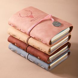 Блокноты журнала Notepads 80 Листы Бумага Урожай PU Кожаный Примечание Книга Handmade Путешествия Дневник Дневник Sketchbook Студенты Подарки