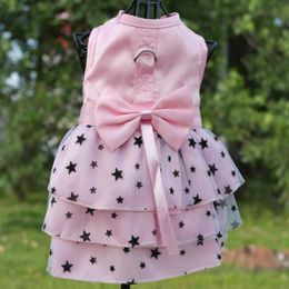 Собака Одежда Harness платье для собак лето розового тюля шифона Pet Puppy Юбка Одежда XXS XS S M L