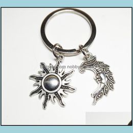 Key Rings Jewellery Fashion Sun And Moon Chain, Keychain Jewelry, Witchcraft Ring, 357 Drop Delivery 2021 0D3Zb