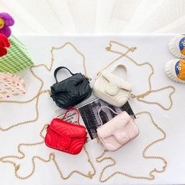 summer kids designer handbags fashion children cute letter mini change purse girl chain embroidered line single shoulder bag F288