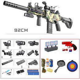 M416 Electric Soft Bullet Toy Rifle Gun with Bullets Safe Blaster Pistol for Children Adults CS Fighting Game Birthday Gifts