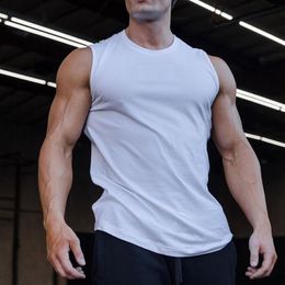 Brand Bodybuilding Stringer Singlets Gym Tank Top Men Fitness Clothing Plain Sleeveless shirt Workout Sportwear Slim