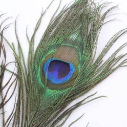 25-30cm Natural Peacock Feather 10-12" Home Decoration Wedding Party Supplies Elegant Peacock's Tail Feathers Stage Performance Prop Feathers;MOQ 200pcs