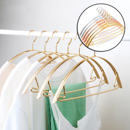 Luxury Aluminum Alloy No Shoulder Marks Hanger for Business Suit Elegant Wedding Dress Display Wardrobe Organizer Storage 2 In1