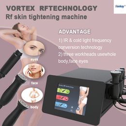 Quantum Vortex RF Heating Facial Massager Skin Tightening Machine Radio Frequency Face Lifting Collagen Anti Cellulite Fat Removal Body Slimming Machine