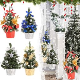 Christmas Decorations 20cm Mini Tree Aritificial Desktop Xmas Home El Shopping Mall For Party Bar Decor Accessories