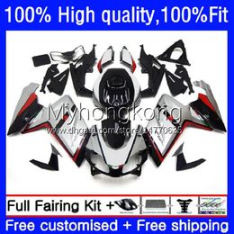 Injection Fairings For Aprilia RS-125 RS4 RSV Silver black 125 RS 125 RR 125RR RSV-125 8No.25 RSV125 RS125 R 06 07 08 09 10 11 RSV125RR 2006 2007 2008 2009 2010 2011 OEM Body
