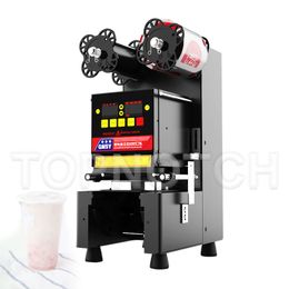 Coffee Milk Tea Sealing Machine Kitchen For Soya Bean Commercial Plastic Cup Sealer Maker