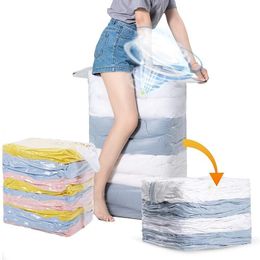 Storage Bags 3D Convenient Vacuum Bag Organiser Transparent Clothes Seal Compressed Travel Saving Space Package