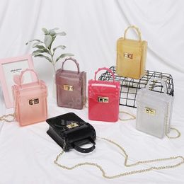 PVC Jelly Crossbody Bags for Women Mini Coin Wallet Female Clear Beach Shoulder Bag Womens Purses and Handbags