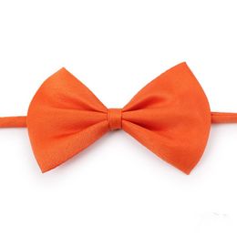 Pet tie Dog Apparel collar bow flower accessories decoration Supplies Pure Colour bowknot necktie RH2236