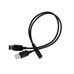 USB 2.0 Female to Double 2 Male Cables Y Splitter Power Extension Cable Cord