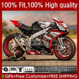 Injection Mould Fairings For Aprilia RSV4 Red silver RSV 1000 RSV-1000 RSV1000 R RR 16 17 18 19 Bodywork 40No.44 RSV1000RR 2016 2017 2018 2019 RSV1000R 16-19 OEM Body