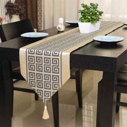 Proud Rose Fashion Chinese Table Runner cloth Modern Home Decor Runners Bed Flag el Decoration Cover 210708