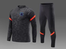 Paris FC men's Tracksuits outdoor sports suit Autumn and Winter Kids Home kits Casual sweatshirt size 12-2XL