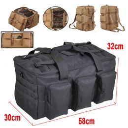 50L Military Bag Camping Tactical Backpack Large Capacity Bags Men's Hiking Travel Mountaineering Army Luggage Bag Trip XA132A Q0721