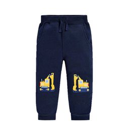 Jumping Baby Clothes Cartoon Animals Boys Girls Sweatpants for Spring Fall Children Clothing Drawstring Kids Trousers Pants 210529