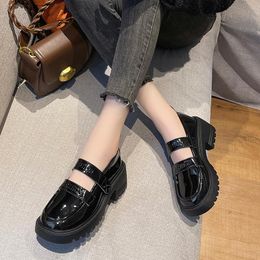 Dress Shoes Casual On Heels Lolita Platform Women Japanese Style Mary Jane Vintage Girls High Heel College Student