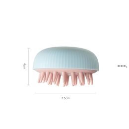 NEWSilicone Head Body Scalp Massage Brush Combs Shampoo Hair Washing Comb Shower Brushes Bath Spa Slimming Massages Supplies RRE11002