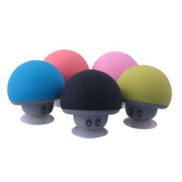 Cartoon Mushroom Bluetooth Speaker Suction Cup Phone Bracket Portable Outdoor Small Stereo
