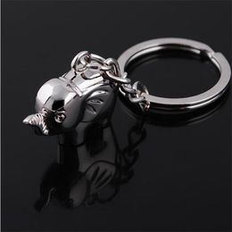 Car Keychain Elephant Metal Keychain Keyring Metal Key Ring Key Chain Creative Key Holder Auto Accessories