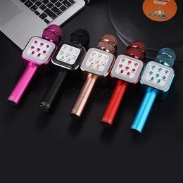 Karaoke Microphone Handheld Wireless Microphone Vocal Speaker Microfone Bluetooth Professional Recording Micro Portable Home KTV W1818