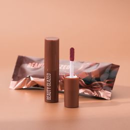 Beauty Glazed Chocolate Lip Gloss Matte Líquido Batom Mini Velvetines Lábios Silky Glaze 12 Cor Não Desvanecimento Maquiagem