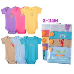 Baby bodysuits Short Sleeve 100% Cotton body bebe jumpsuit baby clothes months baby girl bodysuits Summer 210413