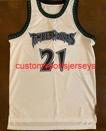 Mens Women Youth Vintage Kevin Garnett Basketball Jersey Embroidery add any name number