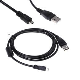 U-8 U8 USB 1.5M magnetic Data Cable Cord for Kodak M340 C180 M380 C1013 M320 M341 M381 M420 M1033 M1063 BLACK bold