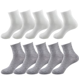 10pair Women Socks Breathable Ankle Solid Color Short Comfortable High Quality Cotton Low Cut Black White Gray 211204