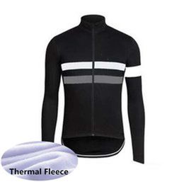 RAPHA Team Mens Winter thermal Fleece Cycling Jersey Long Sleeve Racing Shirts MTB Bicycle Tops Bike Uniform Outdoor Sportswear S21050737