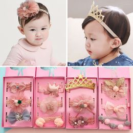 New style baby hair band Korean children's ornament does not hurt hair lace crown headdress