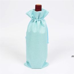 Wine Bottle Gift Bags Multicolor Champagne Bottle Cover Drawstring Carrier Wine Packaging Bag ZZD8798