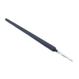 100 PCS 00000 Hook Line Pen Dark Blue Watercolor Soft Hair Hand Painting Brush for Acrylic Painting 0.3cm Hair Length