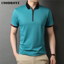COODRONY Brand High Quality Summer Arrival Business Casual Short Sleeve Polo-Shirt Men Clothing Fashion Collar Tops C5228S 220312