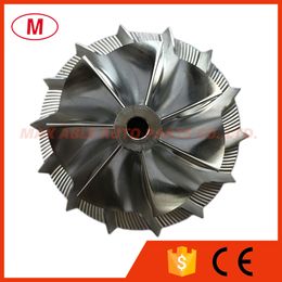 GT2835 52.80/73.00mm 7+7 blades High Performance Turbocharger Turbo Billet compressor wheel/Aluminum 2618/Milling wheel for Racing Cartridge/CHRA