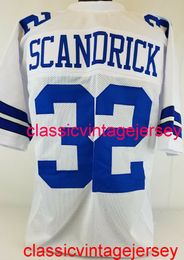 Stitched Men Women Youth Orlando Scandrick Custom Sewn White Football Jersey Embroidery Custom Any Name Number XS-5XL 6XL