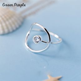 Circle Rings 925 Silver Jewellery Vintage Bague Femme Charm Knuckle Ring Minimalism Anelli Punk Aneis Boho Anillos for Women 211217